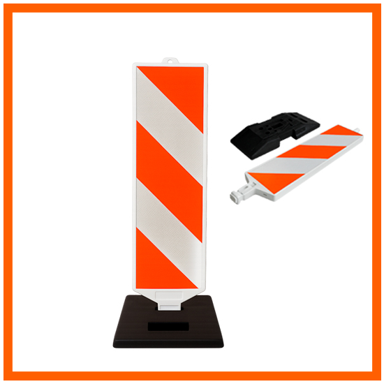 Barreira Vertical - E base de PVC reciclado