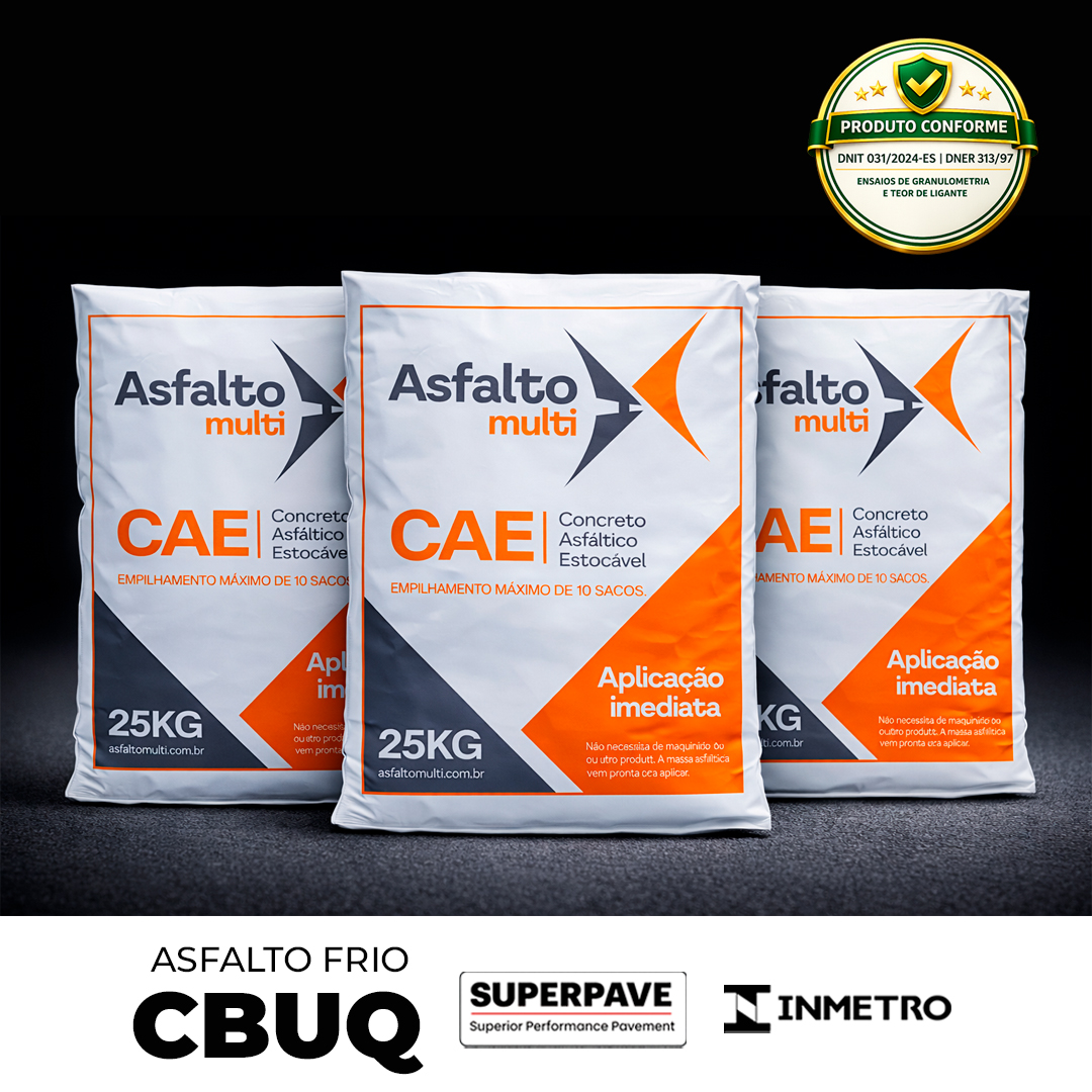 Asfalto frio ensacado