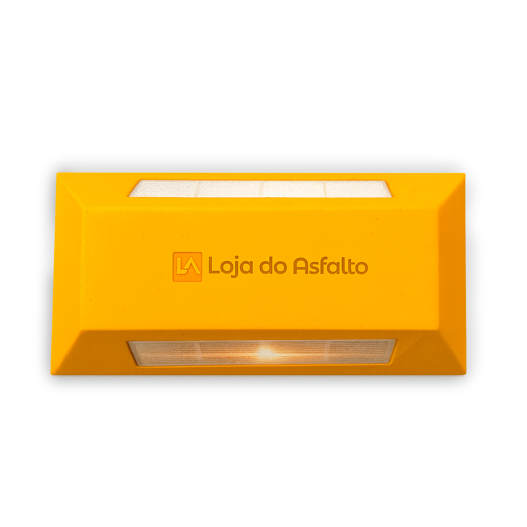 MINI TACHÃO REFLETIVO DE RESINA BIDIRECIONAL