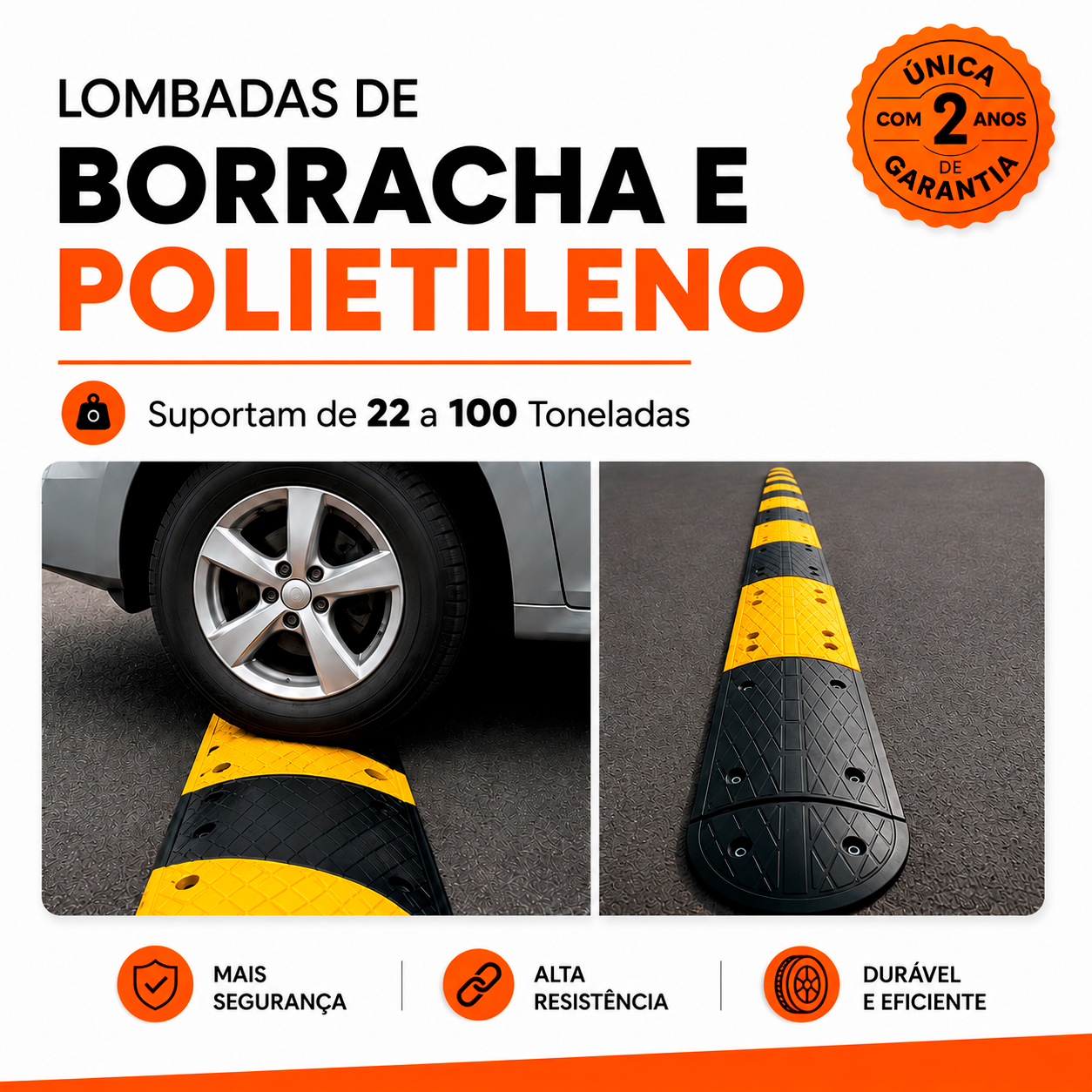 Lombada de Borracha - Quebra Molas
